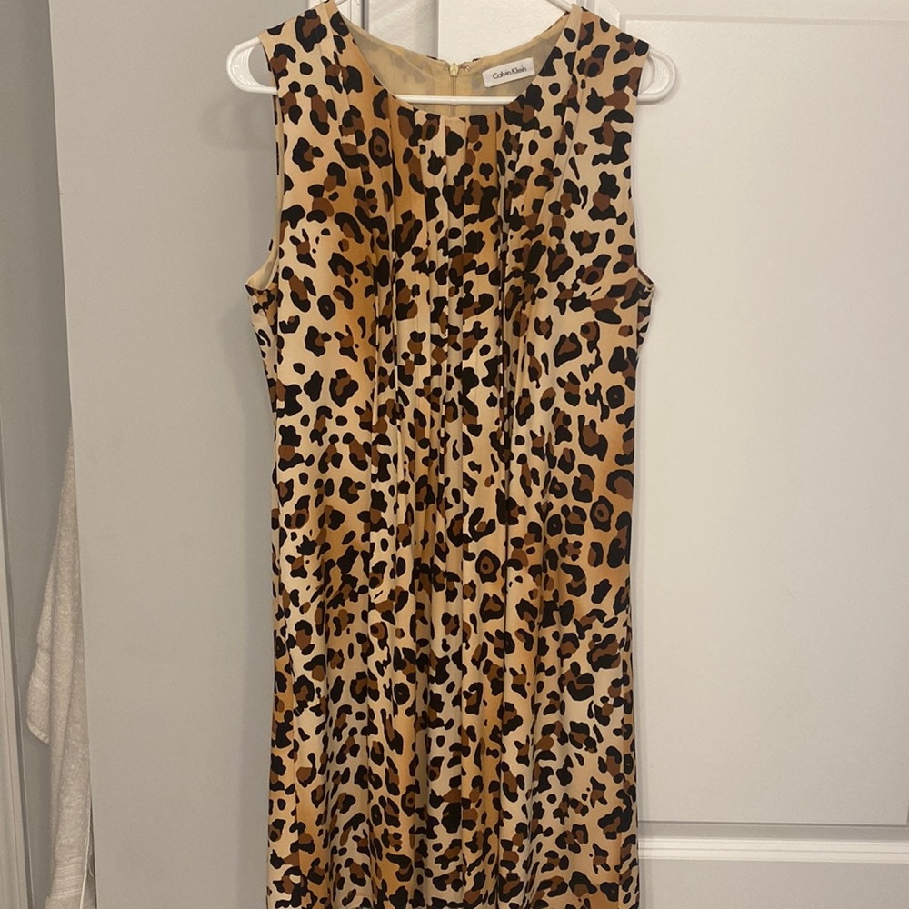 Calvin Klein mini dress size XL. Animal print cheetah